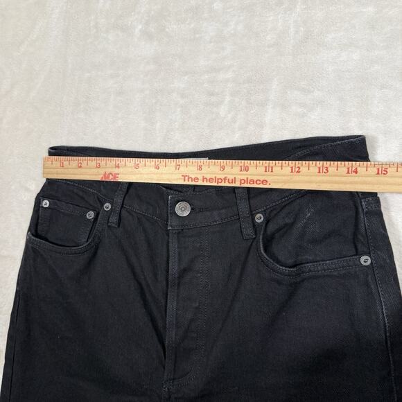 Boyish The Mikey High Rise Wide Leg Jean Black Beauty Womens Size 29 Button Fly - Picture 11 of 12
